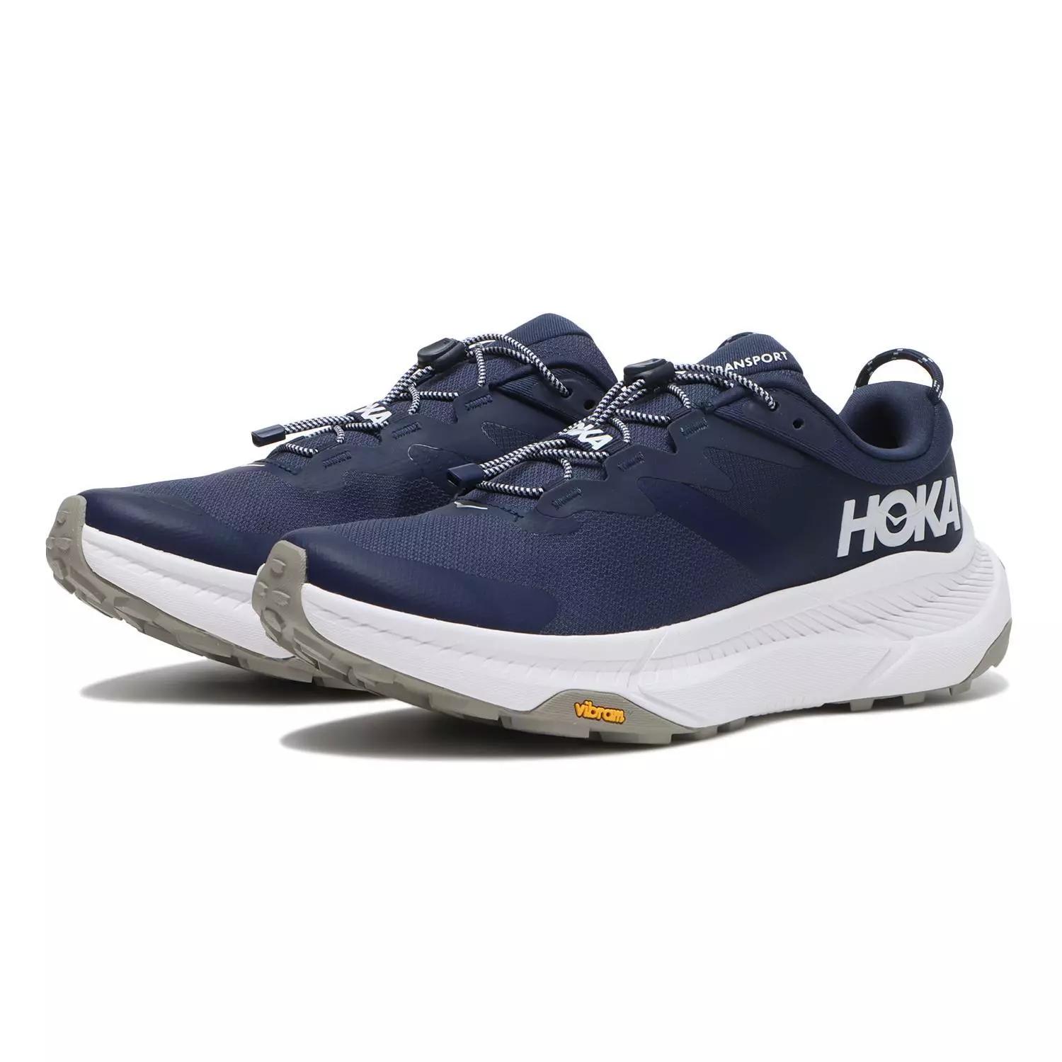 HOKA Transport Темно-синий Белый Унисекс Кроссовки Синие 1123153-VYN 41
