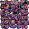 10 30 50Pcs Cartoon Rainbow Iridescent Animals Stickers Book Diy Skateboard Guitar Luggage Suitcase Decoration Graffiti Sticker