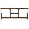 TV Cabinet Smoked Oak 100 x 35 x 45 cm Wood Based Material & Iron