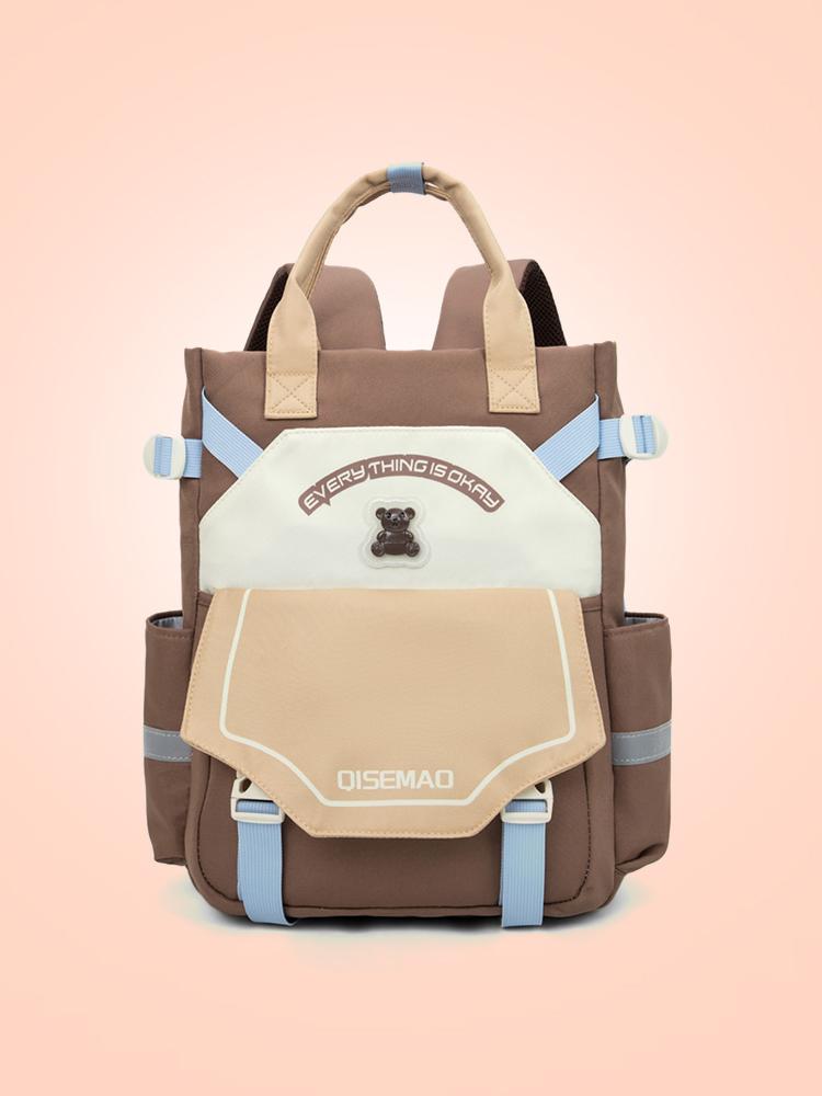 

Школьный рюкзак для девочек, для учениц начальной школы, с высоким внешним видом, водонепроницаемый, для девочек-подростков, легкий, с мягкой спинкой коричневый