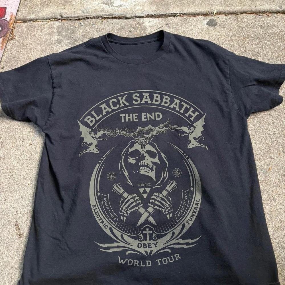 Vintage Black Sabbath The End Tour T-Shirt, Unisex Black T-shirt, Size S-5XL Unisex T-Shirt S
