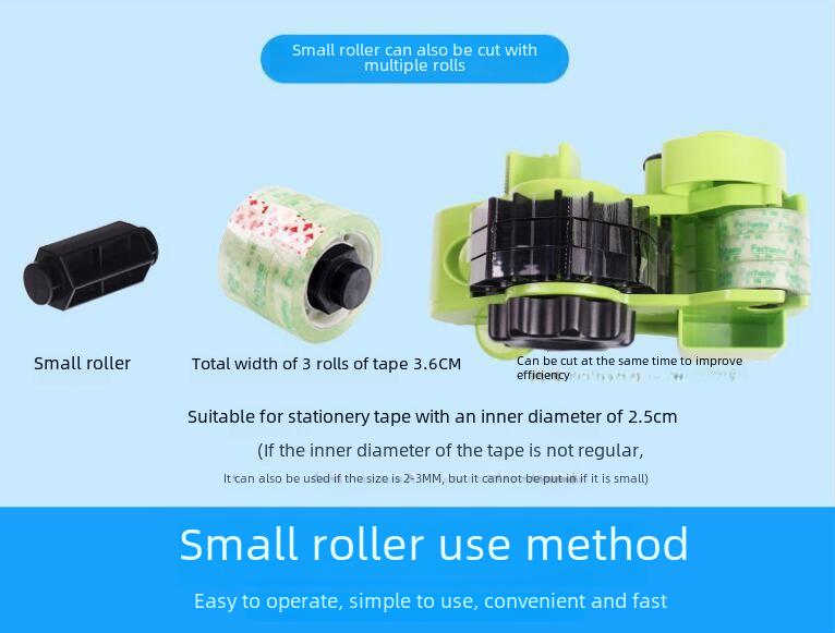 Automatic Multifunctional Tape Dispenser: Plastic Roller Cutter for Sealing and Stationery Tape