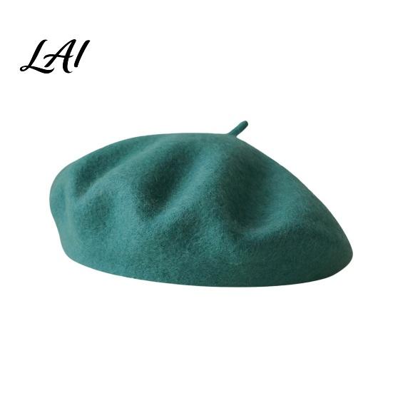 Casual Street Leisure Wear Women French Beret Hat Wool Blend Artist Retro Warm Gift for Her Painter Cap Solid Color Cozy Autumn Winter Elegant
