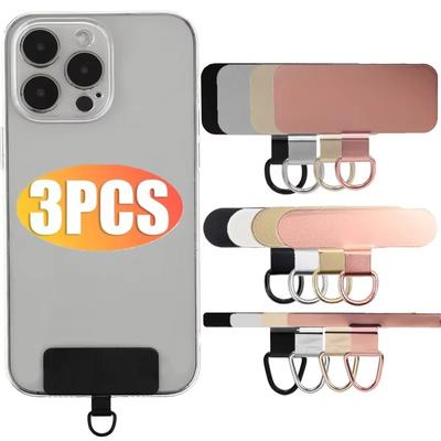 3PCS nerezové ocelové těsnění na šňůrku na telefon Ultratenký kovový závěsný kabel pro telefon Náhradní poutka pro uchycení bezpečnostního konektoru