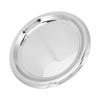 Stainless Steel Round Serving Tray 35cm Mirror Polished Metal Silver Bar Tray Circular Serving Platter for Drinks