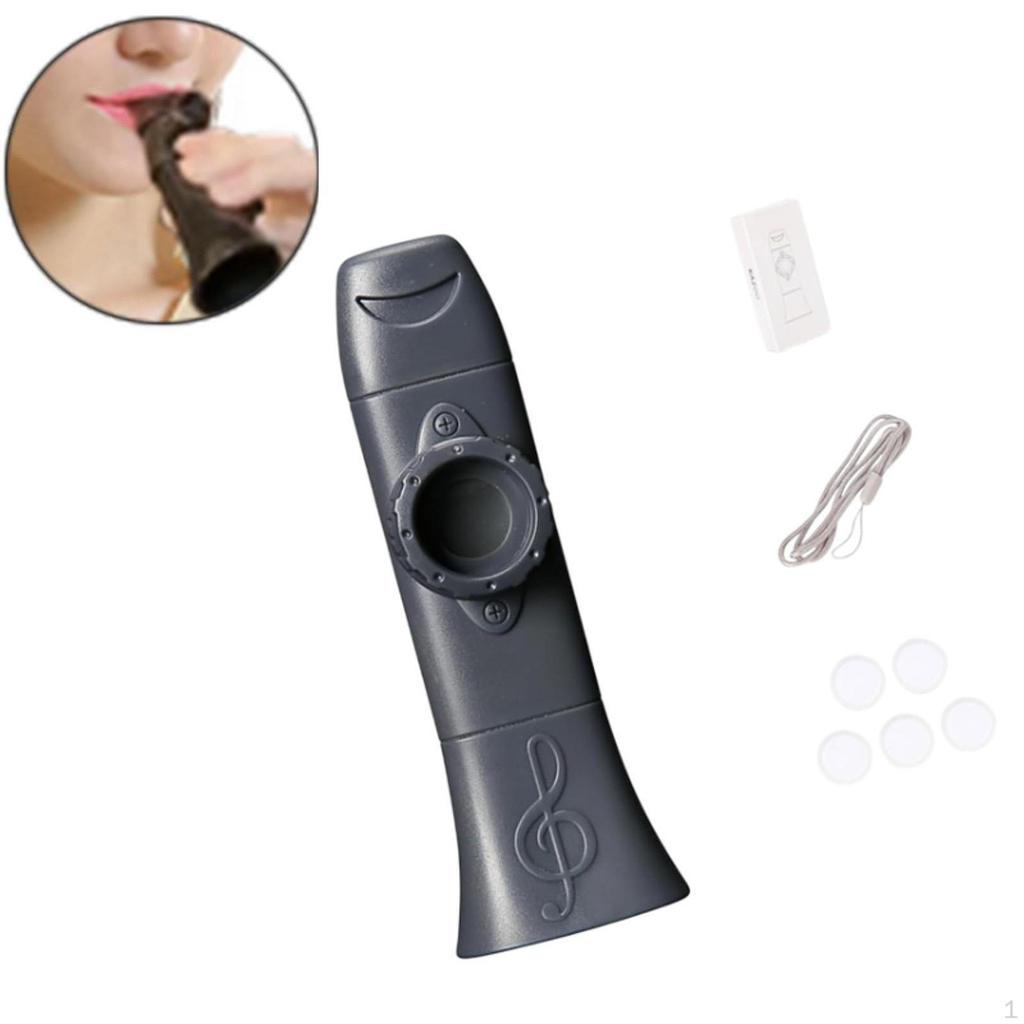 Kazoo Easy to Learn Adjustable Tone Mouth Flute for Music Lovers Kids Violin Piano