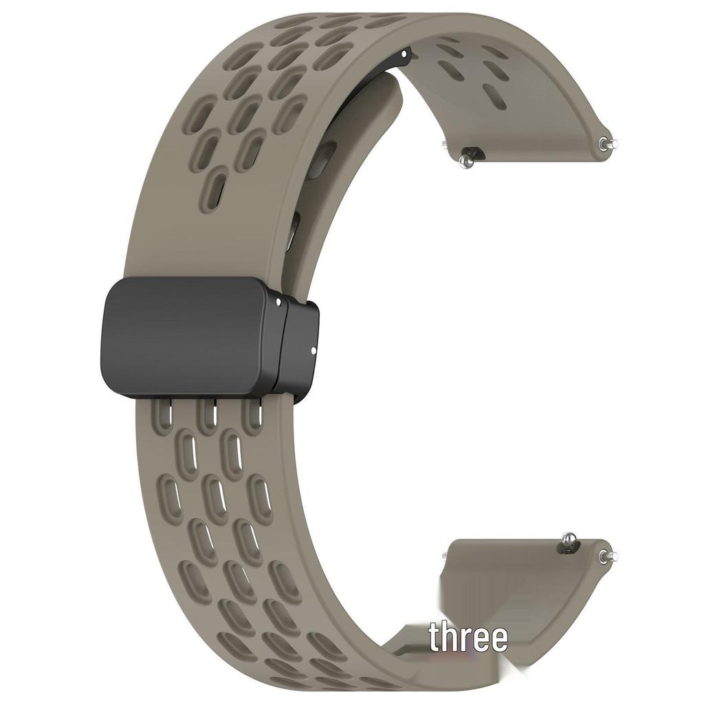 OPPO Watch X2/X1 Magnetisches Atmungsaktives Silikonarmband mit Faltschließe