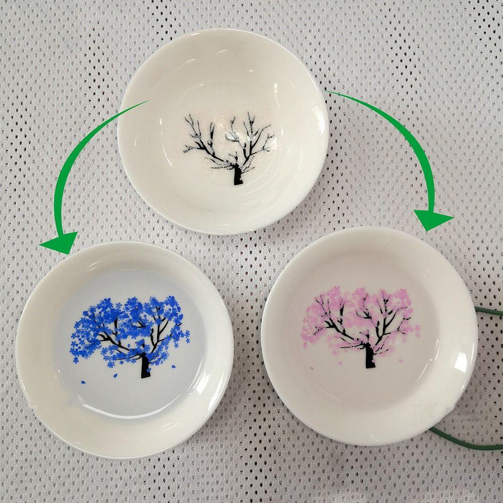 Creative Magic Sakura Cup Unique Flower Change Bowl Gift Color Changing Teacup Milk Tea
