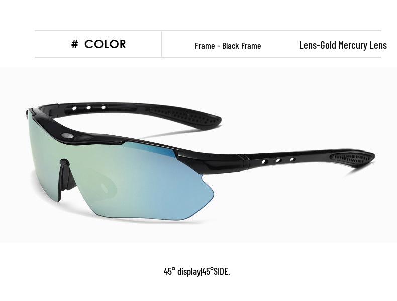 Trendy sykkelbriller i pilotstil: Unisex sportsbriller for utendørsaktiviteter