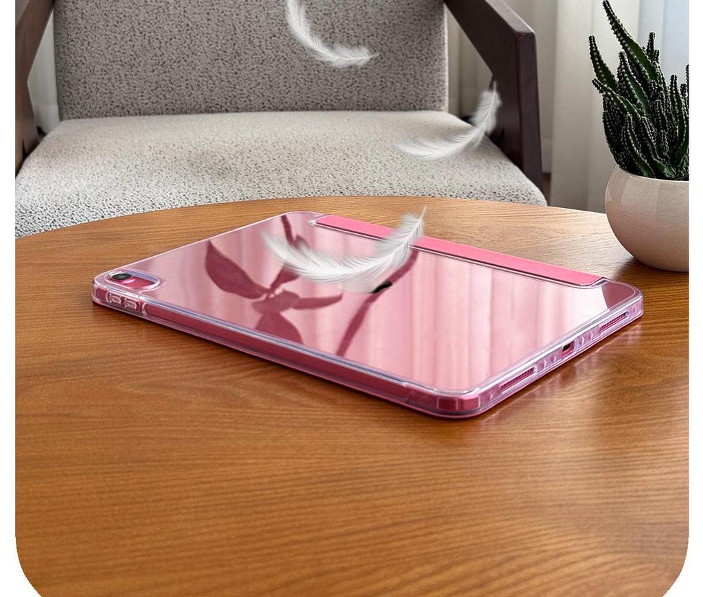 Apple iPad 11th Gen A16 Protective Case: 10.9-inch Anti-bend Magnetic Acrylic Shell, Three-fold Design, No Pen Slot