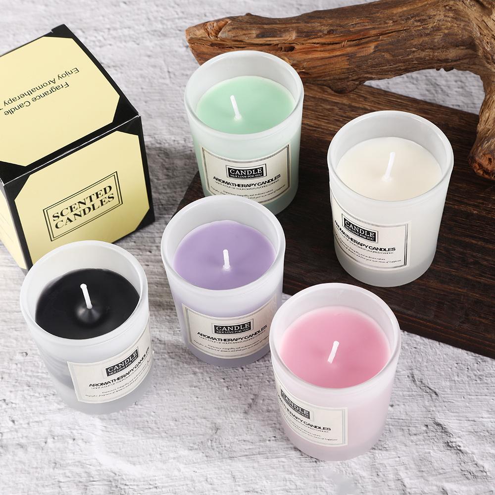 5*6 Color Frosted Cup Aromatherapy Candle Home Creative Fragrance Souvenir Without Candle Ornament