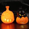 Indoor Halloween Party Lighting Night Light, Flameless Pumpkin LED Lamp, Decorative Vivid Tabletop Figurine Atmosphere Light for Holiday Home Decor