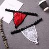 Breathable Mesh Men's Thong Transparent Low Waist Triangle Panties Hollow Out Male Lingerie T-back Briefs Date Night