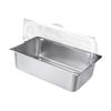 Buffet Chafing Dish Stainless Steel Food Server Chafer Tray with Double-Sided Flip Lid And Ice Packs