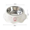 High-Leg Stainless Steel Cat Bowl - Anti-Tip, Neck Protection, Macaron Colors for Cats & Kittens