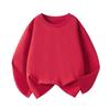 Kids' Solid Color Long-Sleeve Cotton T-Shirt for Boys & Girls, Customizable Base Layer for Older Children