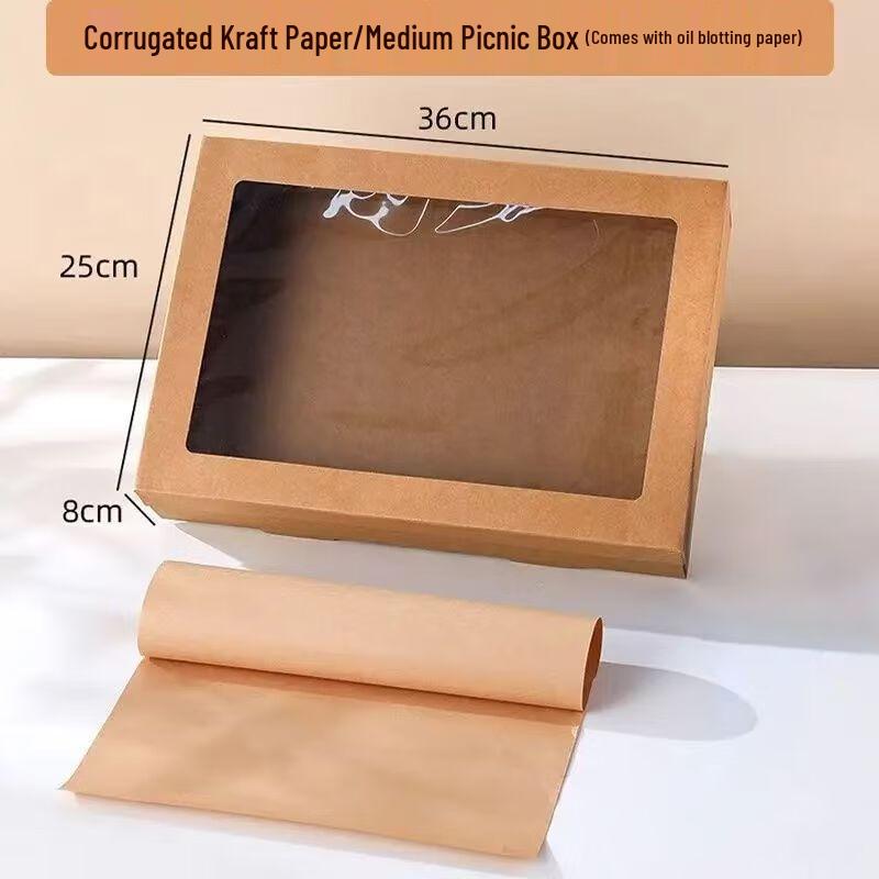 Disposable Kraft Paper Picnic Box Set