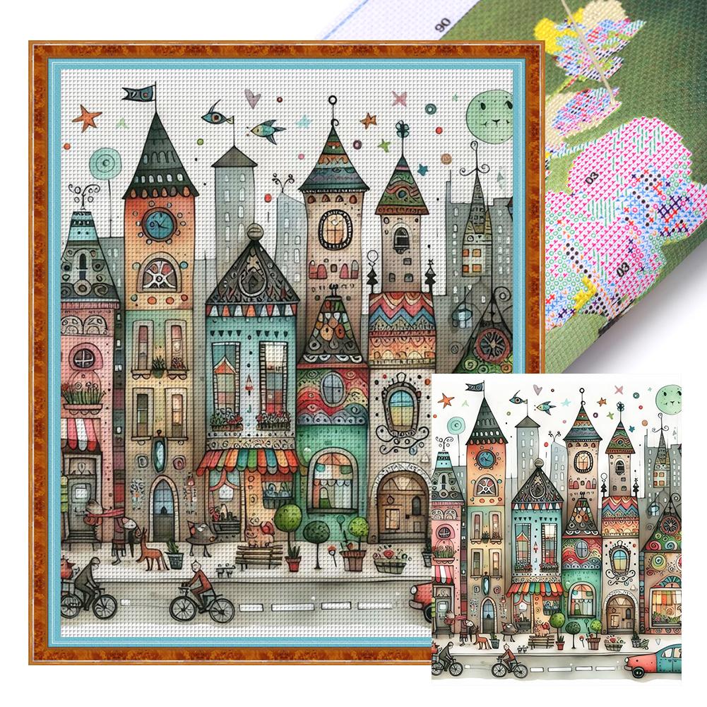 

Набор для вышивки крестом «Пейзаж» из эко-хлопка 11CT 4