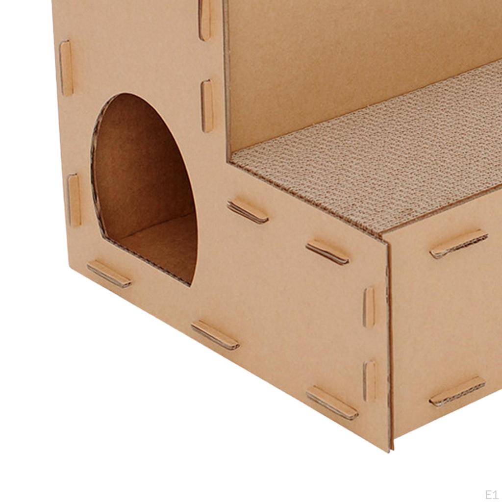 Cat Corrugated Scratcher, Lounge Toy Claw Scratching Pets Supplies for Indoor Cats