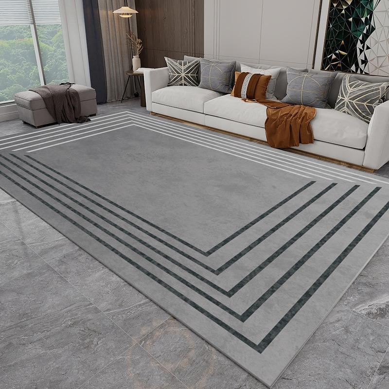 Modern Simple Design Printing Carpet for Bedroom Living Room Decor Home Hotel Entrance Doormats Kitchen Lounge Washable Area Rug