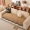 Autumn And Winter Wavy Shu Cotton Lint Sofa Cushion Seat Cushion Non-Slip Living Room Skin-Friendly Light Luxury Sofa Cover Cloth Towel Thick