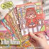 Kawaii Çok Renkli Aktivite Kitapları Kağıt El Yapımı Meşgul Kitap Sahne Malzemesi Karikatür Tasarım Malzemesi Sticker Kitabı Çocuklar İçin Öğrenme
