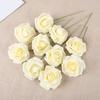 10-50Pcs Rose Artificial Flowers With Stem Foam Fake Roses Wedding Bouquet Centerpieces Decoration Birthday Party DIY Gift Craft