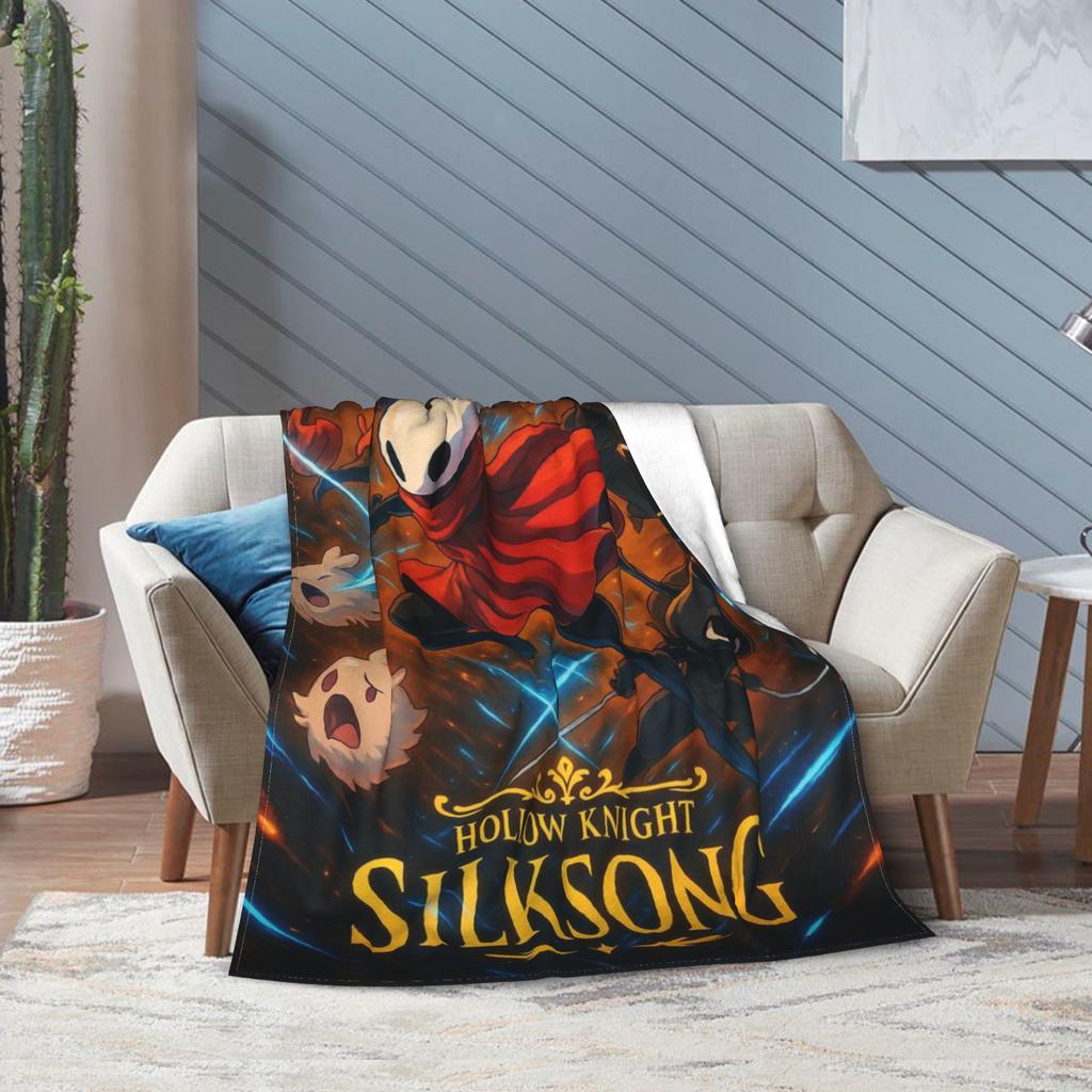 Hollow Knight Silksong Druckdecke für Männer Frauen Gemütlich Weich Überwurfdecken für Sofa 50x60 Zoll Mehrere Größen