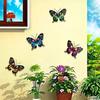 4-Pack Colorful Metal Butterfly Wall Art - Iron Pendulum Decor for Garden, Yar Balcony Outdoor Fence Art Decoration Ideal Gift