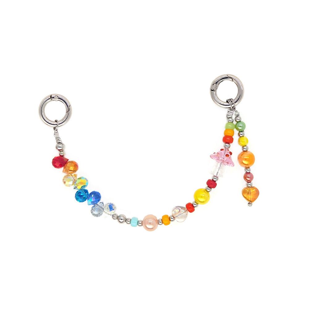 HERLOOK Y2K Mignon Coloré Chaîne de Sac Charme de Téléphone Porte-clés pour Femmes Filles Sac à Main Sac à Dos Bijoux Idée Cadeau Accessoires de Mode