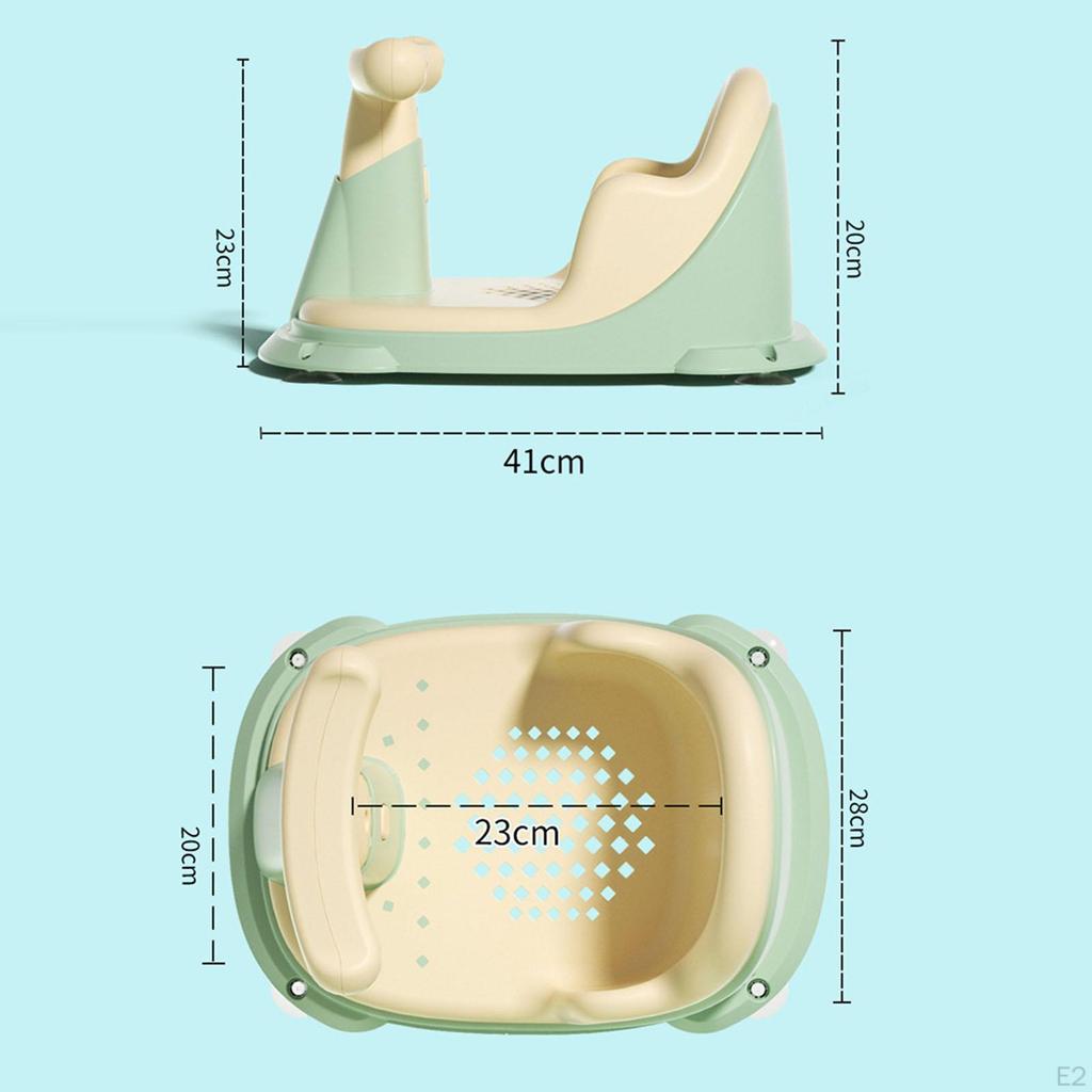 Cute Bath Seat Support Chair with Suction Cup for Newborn Bathroom Shower Toddler Kids
