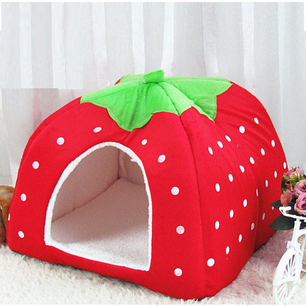 

Dog house Pet dog point house house Strawberry house Pet supplies S червоний