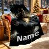 Custom Name Personalized Black Adam Print Blanket, Home Decor, Bedroom, Sofa, Camping, Couch, Gifts for Birthday Christmas