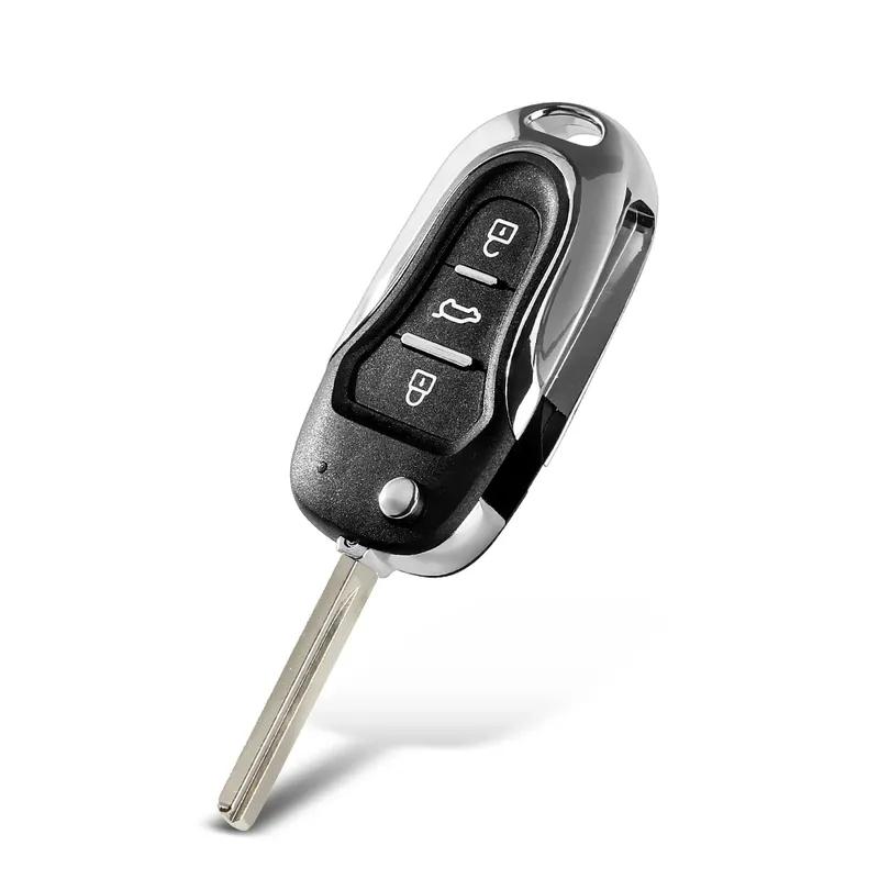KEYYOU Modified Remote Key Shell For Hyundai I20 I30 IX35 I35 Accent Kia Picanto Sportage K5 3NT Flip Folding Remote Key Case