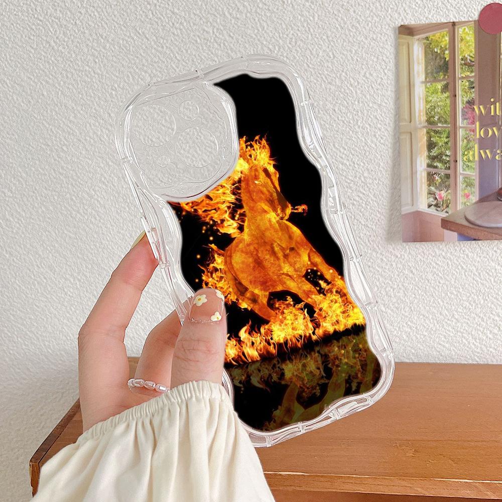 

Чехлы для телефонов LZ2 Bath fire rebirth Tiger and horse Clear Soft Wave для Samsung S24 S23 Ultra S20 A54 A14 A52s A51 Huawei Honor 90, защитная задняя крышка OPPO A78 5G/A58 5G