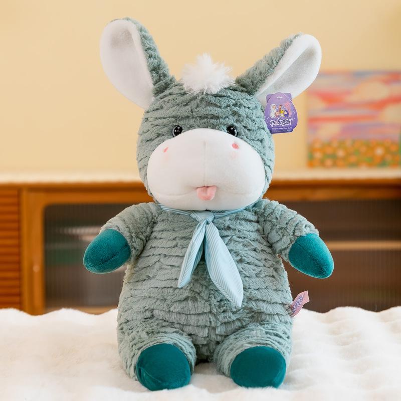 Tongue Sticking Out Cookies Donkey Plush Toys Children Sleep Comfort Pillow Healing Office Doll Activity Gift