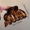 Updo French Style Pumpkin Hair Claw Large Cute Hair Grab Temperament 9cm/3.54inch Shark Clip Female