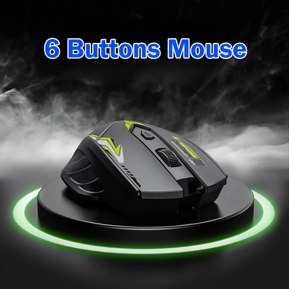 2.4G Wireless Mouse Bluetooth 5.4 Mouse Dual-Mode Rechargeable Mice 1600 DPI Office Mouse Gaming Mouse For PC Laptop