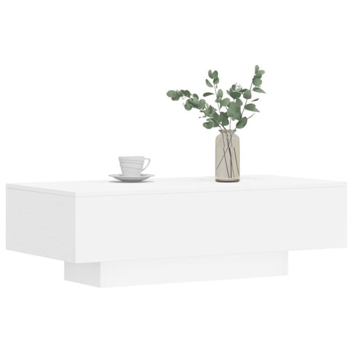 VidaXL Coffee Table White 100x49.5x31 Cm Engineered Wood 833889