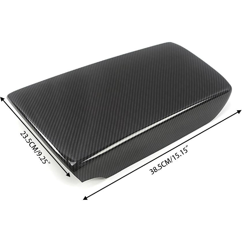Car Accessories Fit for Honda Accord 10th Gen 2018-2022 Inner Armrest Box Cover Trim Center Console Protector Cap (Carbon Fiber Style) ABS 1 PC
