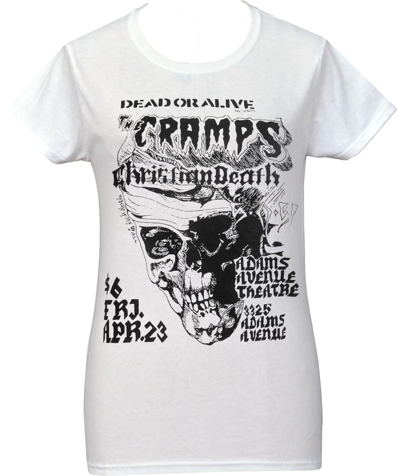 The Cramps Psychobilly T-Shirt Vintage Gig Poster Skull Garage Punk Lux XXXL