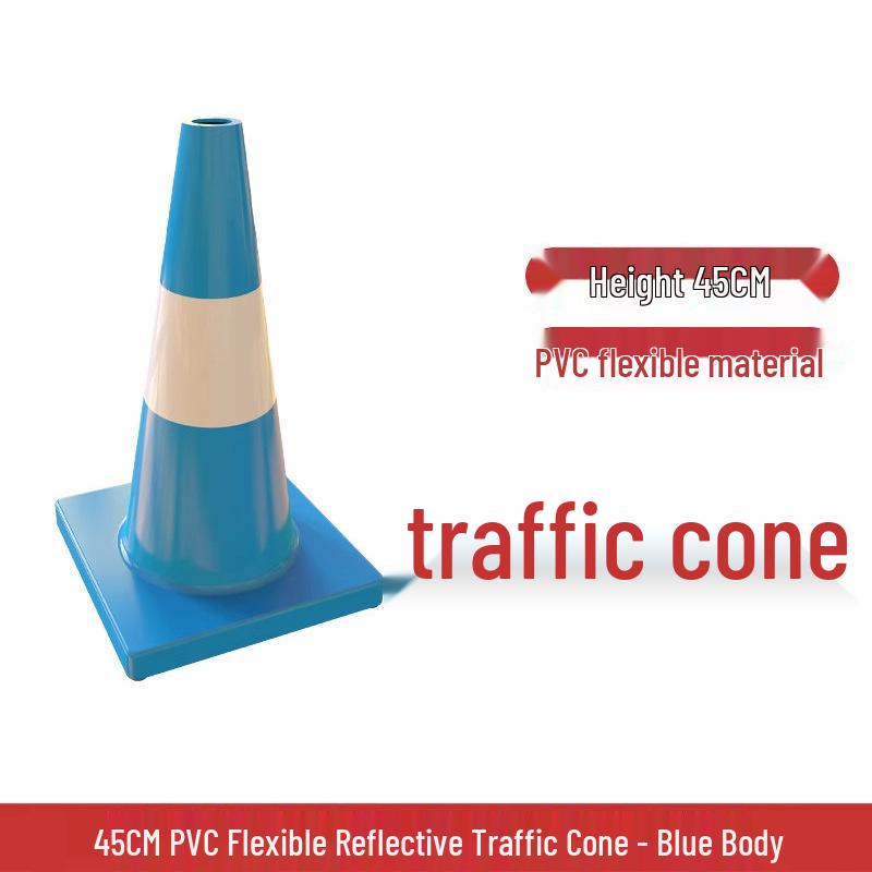 70cm PVC Reflective Traffic Cone - Road Safety Warning Cone & Barrier