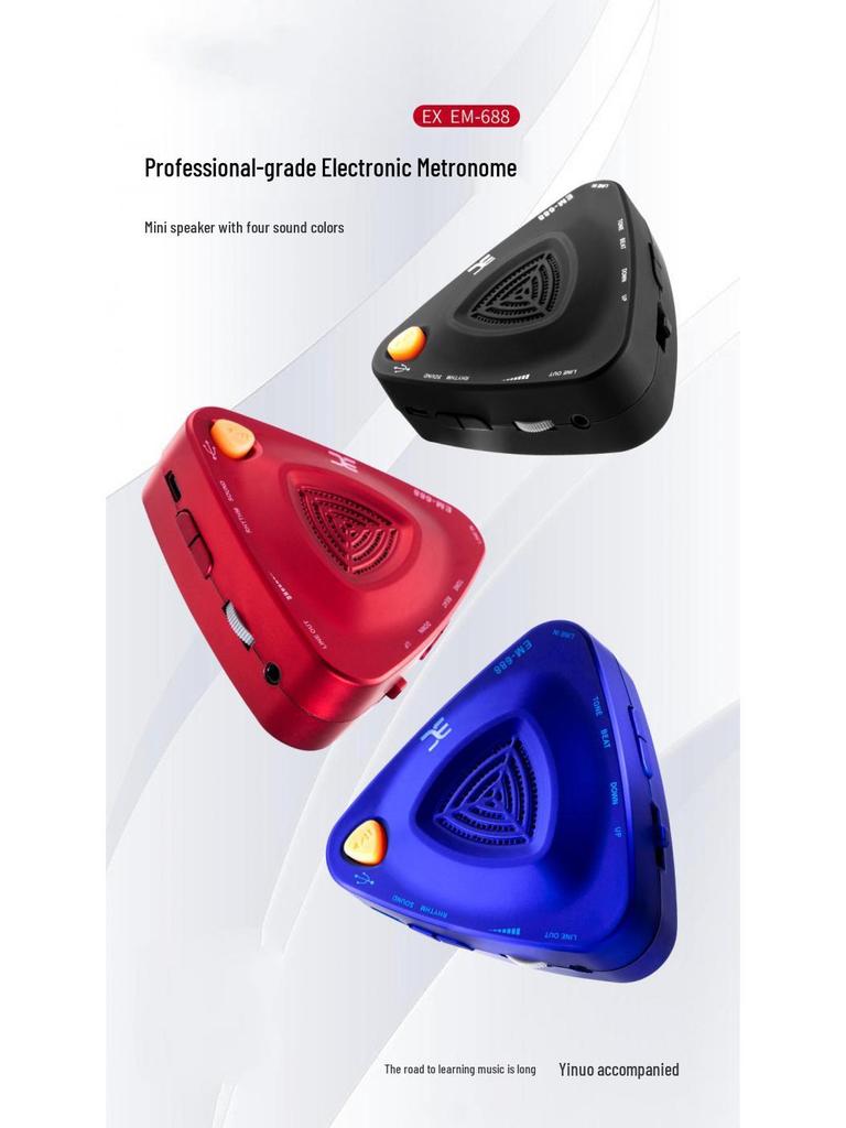 Yinuo EM-688 Electronic Vocal Metronome for Piano, Guitar, Drums, Guzheng, and Violin
