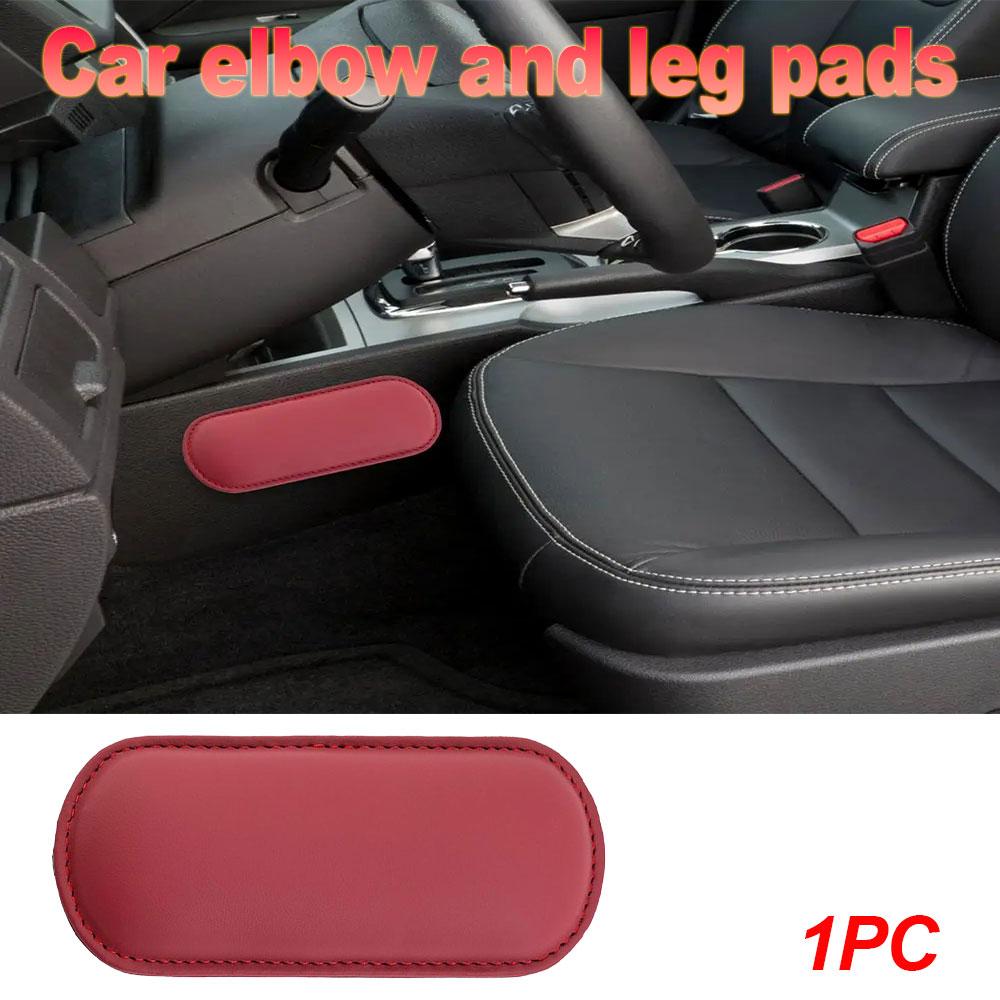 Comfortable Suede Car Pillow Car Knee Pad Auto Cushion Elastic Memory Foam Leg Pad Headrest In The Car Interior Accessories