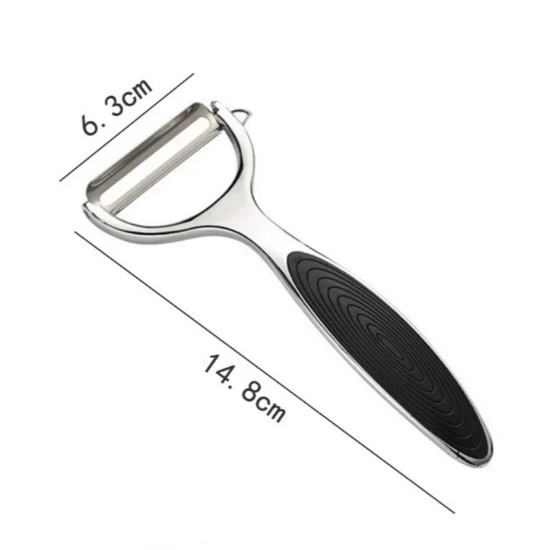 1/2Pcs Fruit Peeler Kirsite Stainless Steel Multifunctional Paring Knife Potato Carrot Cucumber Grater Household Kitchen Gadget