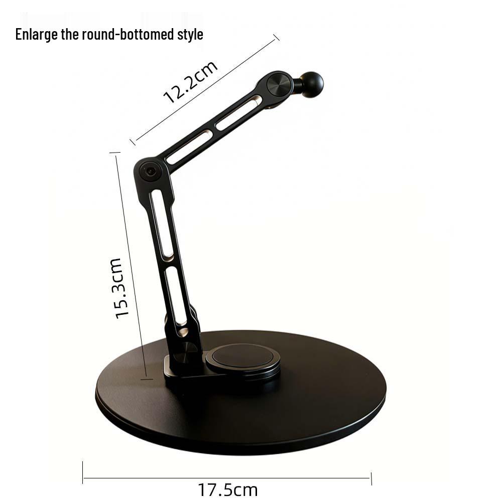 

360° Rotating Desktop Phone & Tablet Holder - Foldable, Enlarged Version, Ideal Office Stand & Gift