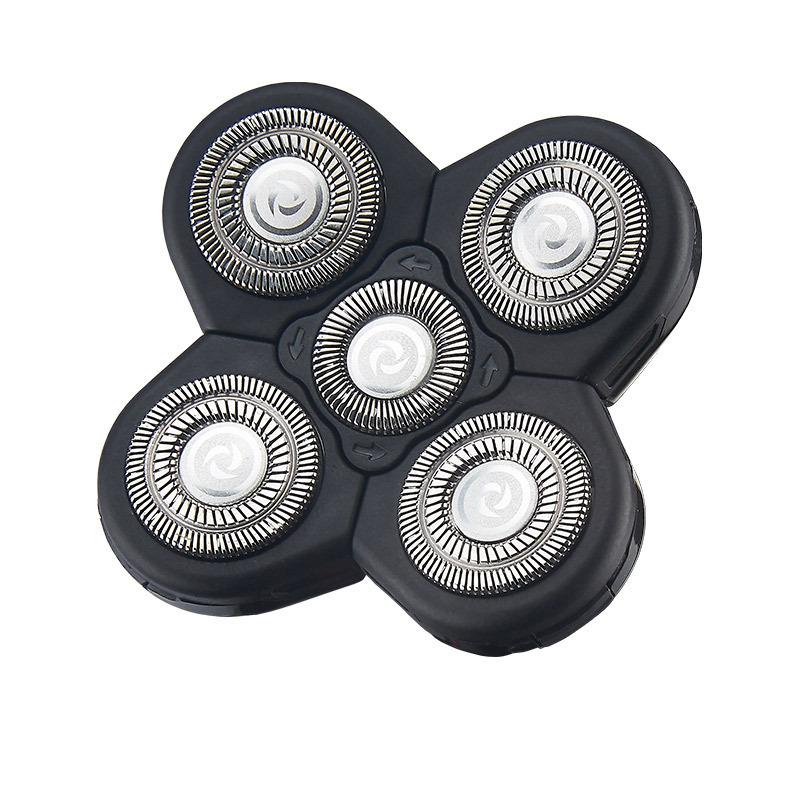 Balding Haircutting Tool Spare Blade Head Five Blade Heads For Bald Head Haircutting Tools чёрный