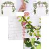 Exquisite 2x Artificial Wisteria Flower Vine Ideal For Elegant Indoor And Outdoor Decoration