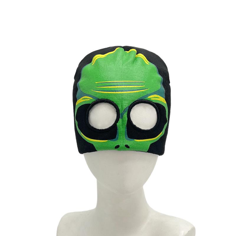 Winter Halloween Funny Pullover Hat Male Skull Head Luminous Wool Hat Female Alien Warm Knitted Hat