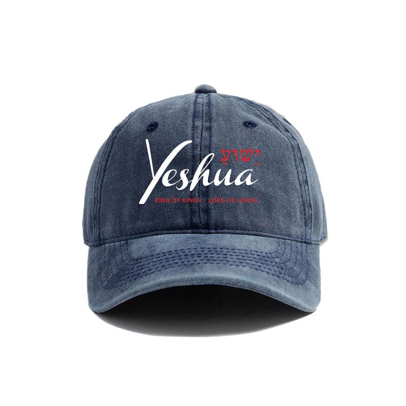 Yeshua Jesus Christian Baseball Cap Distressed Cotton Dad Hat for Men Women